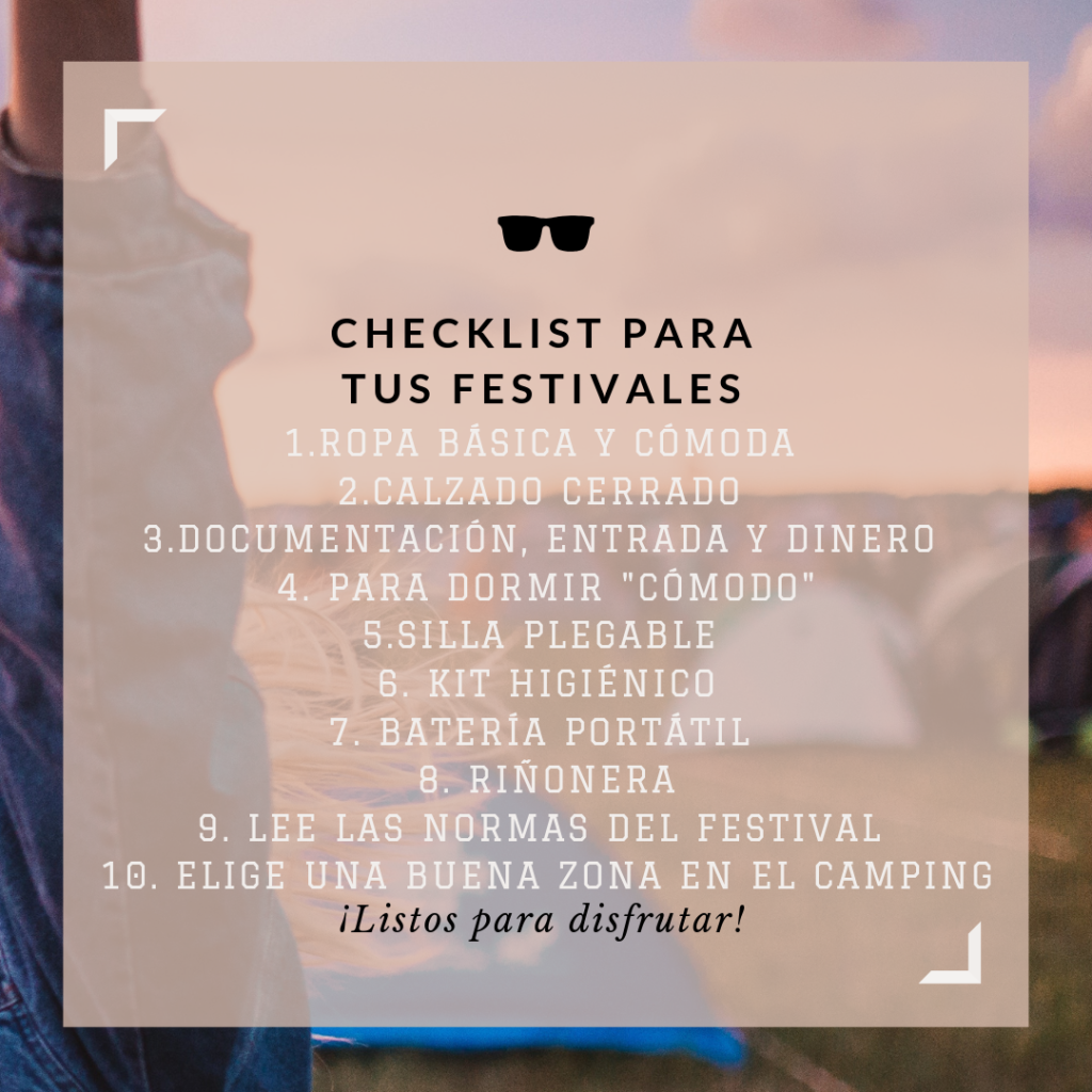 checklist festival 
